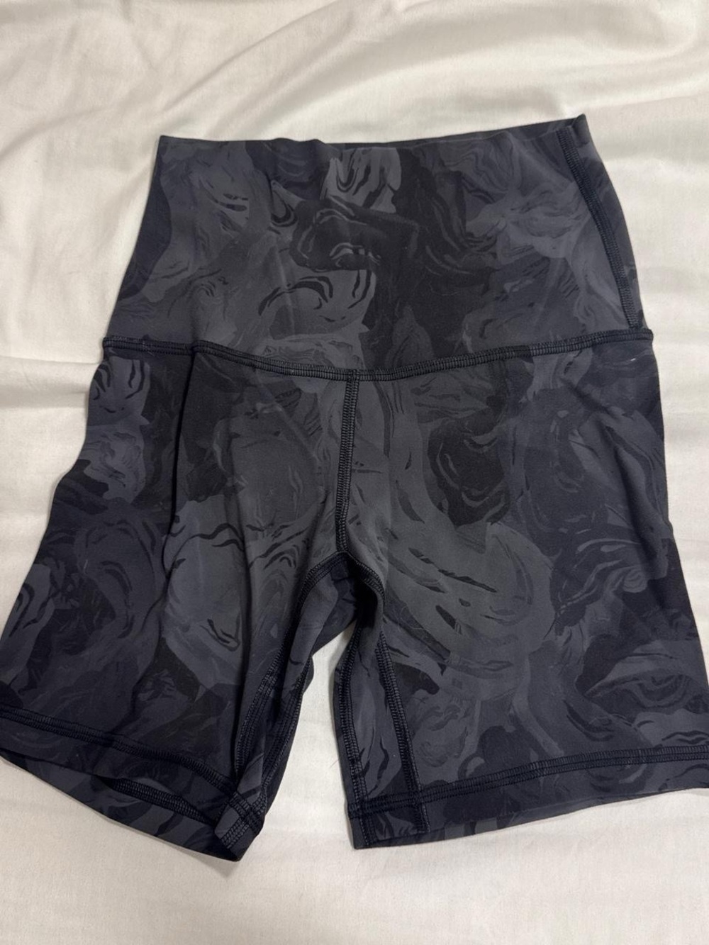 lululemon athletica High-Rise Dark Marble Print Bike Shorts